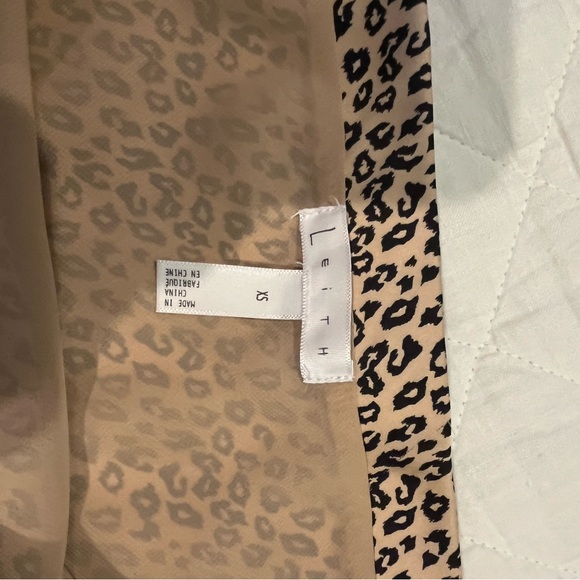 Leith animal print lined slip skirt size XS - Picture 5 of 6
